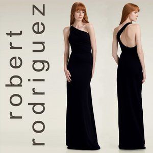 Robert Rodriguez Claudia Black Gold Cocktail Gown